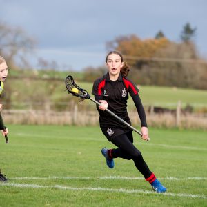 Students playing lacrosse