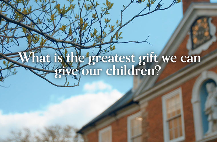 What is the greatest gift we can give our children?