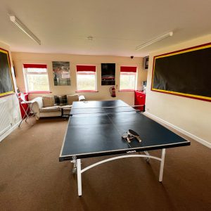 table tennis in the play area