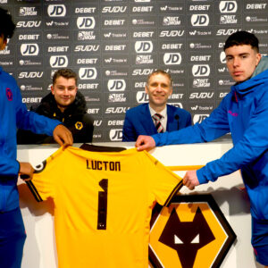Lucton International Football Academy players and staff at Wolverhampton Wanderers training facility